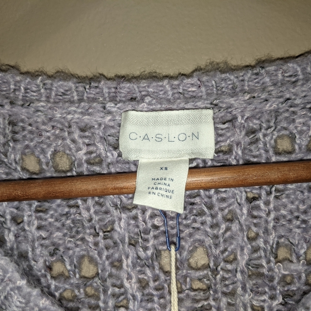 NWT Caslon Nordstrom Wide Knit V-Neck Sweater - Picture 8 of 10